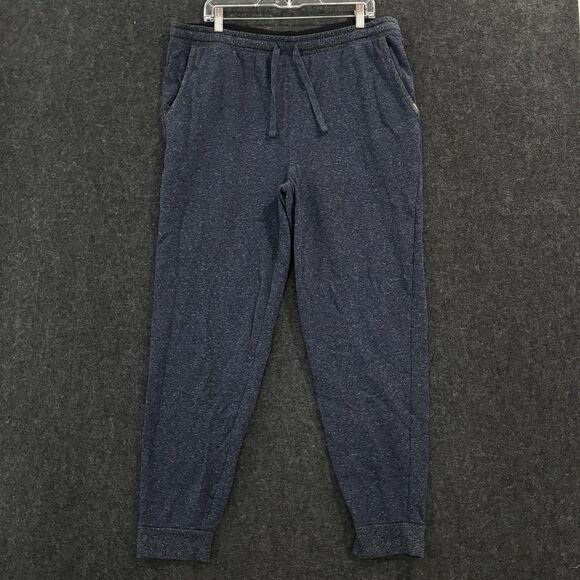 Eddie Bauer Lounge Pants Men's XL Navy Blue Drawstring Elastic Waist Jogger - Picture 1 of 12